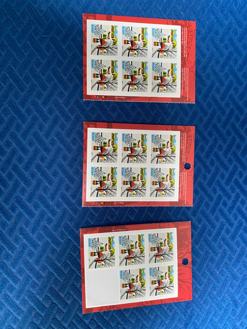 Maud Lewis Winter Sleigh Ride Canada Stamps - photo 3