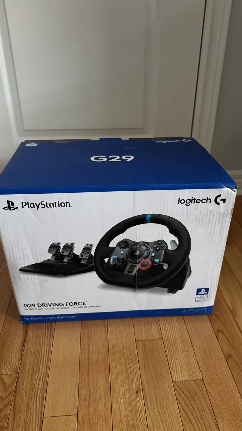 Logitech G29 Driving Force Racing Wheel and Pedals for PS4/PS5