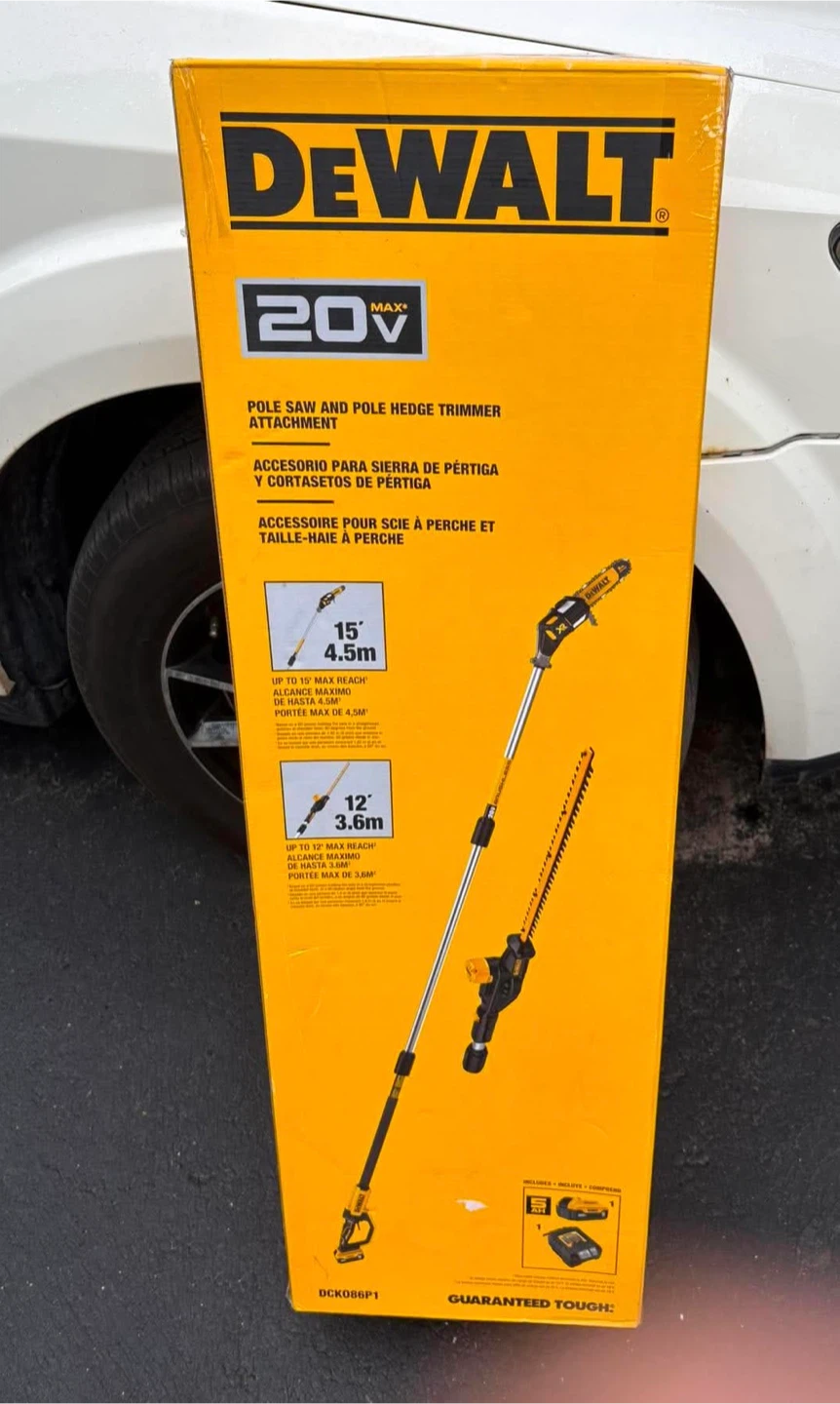 DEWALT 20V MAX Pole Saw and Hedge Trimmer Attachment DCK086P1