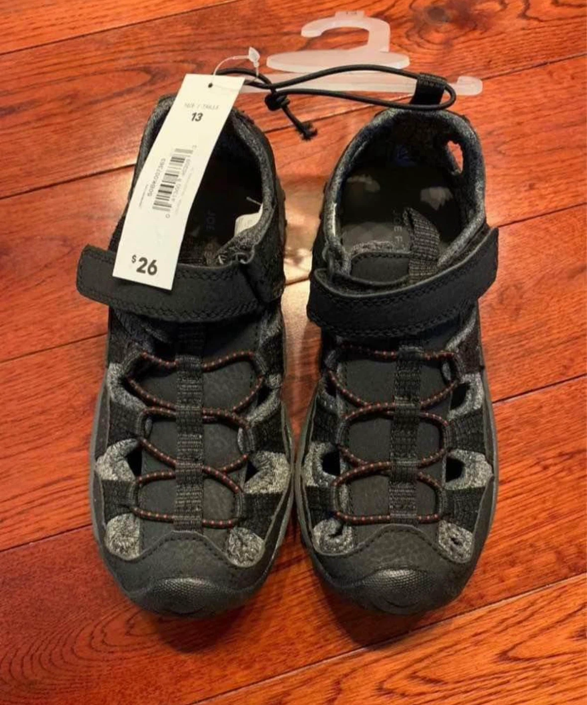 New, Joe Fresh Kids Sandals closed toe, size 13.