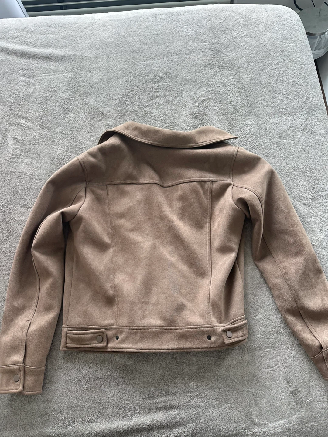 Zara Faux Suede Jacket – Dark Beige – Men’s M - photo 3