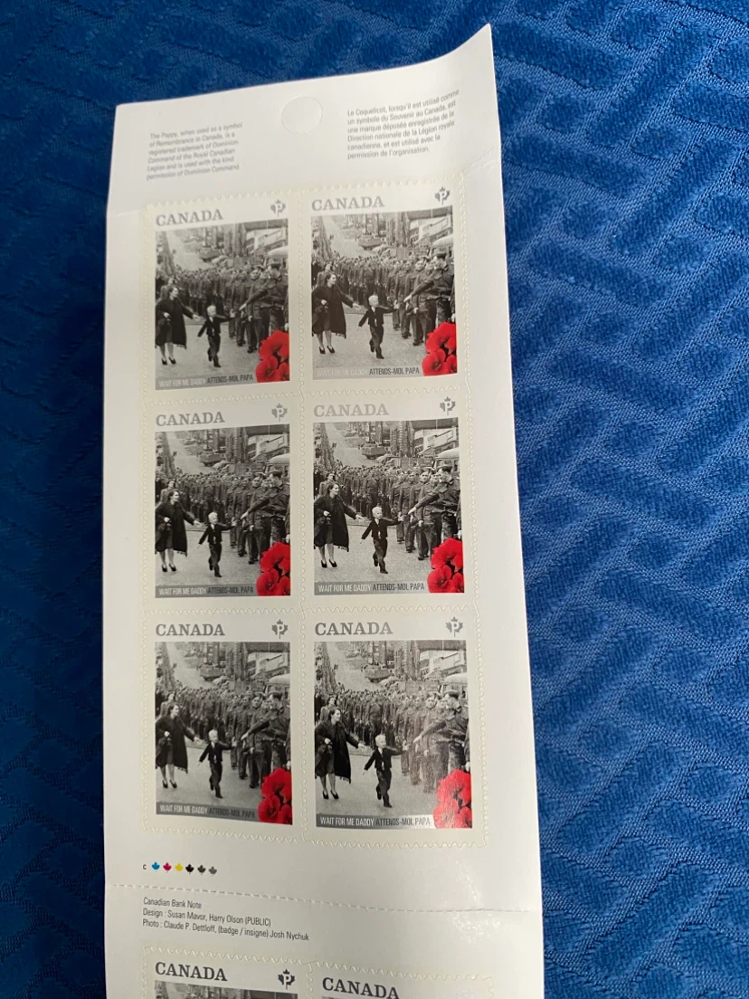 Canada "Wait for Me Daddy" Permanent Stamps - photo 2