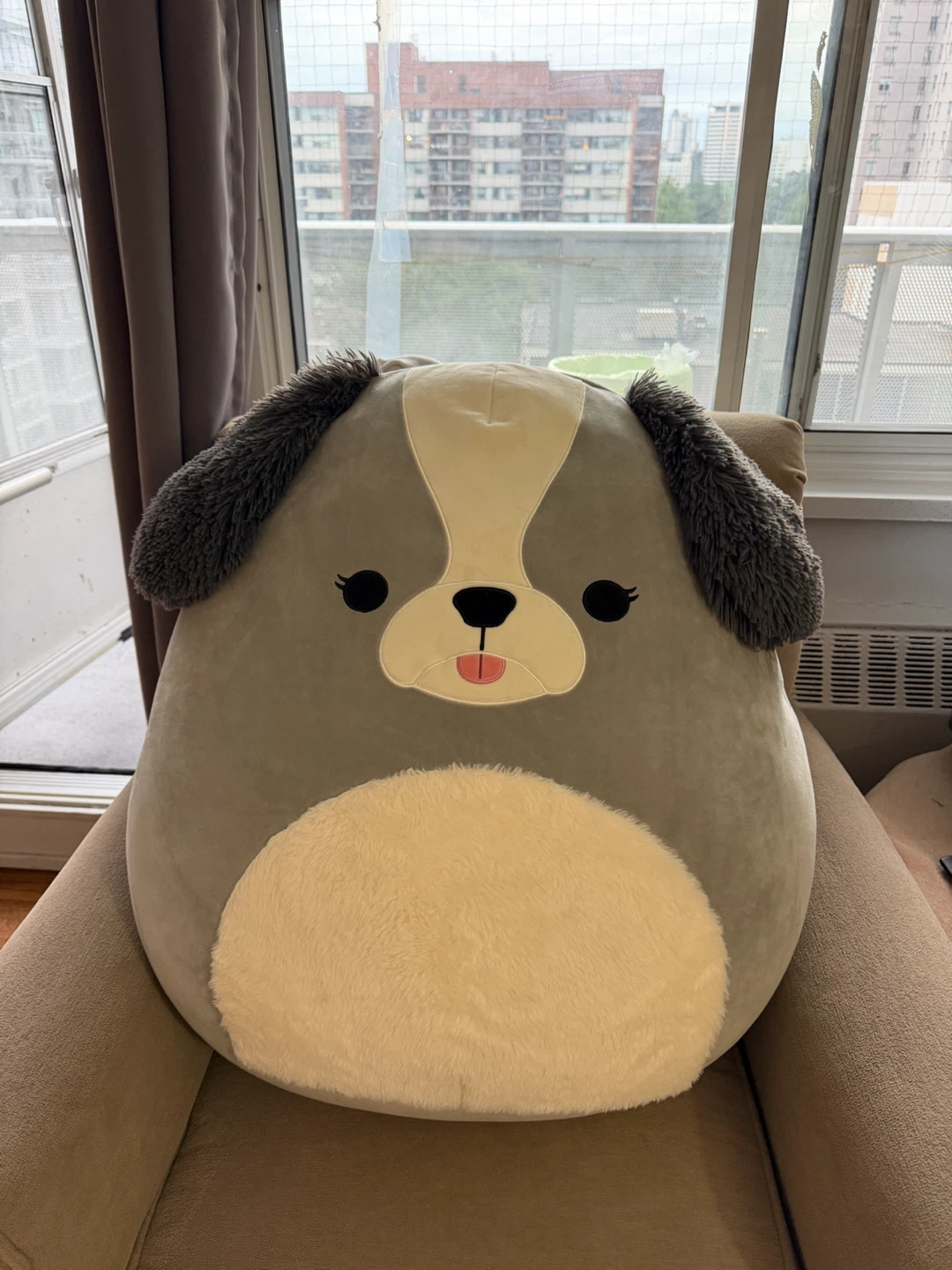 Large plush dog