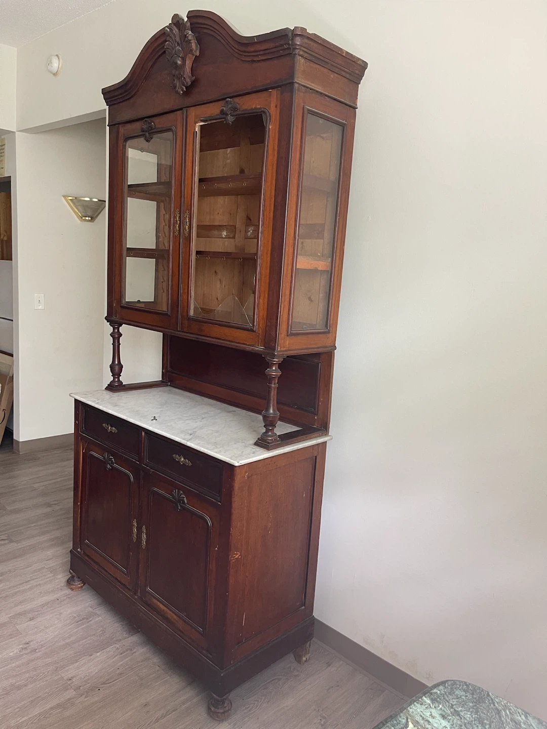 Antique 19th-century French buffet (buffet à deux corps) - photo 4