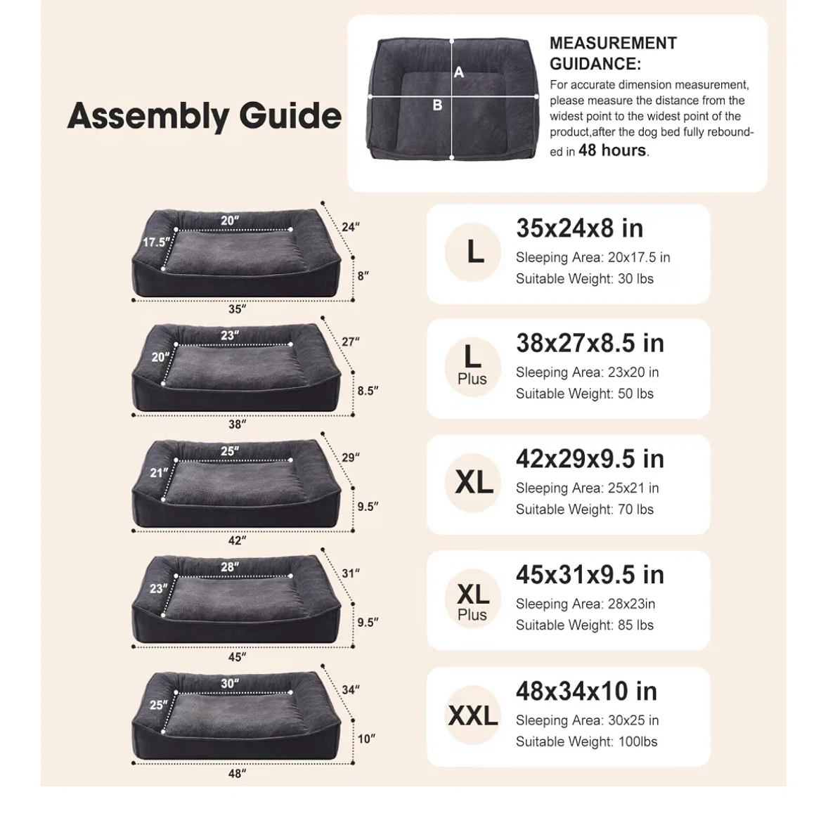 FURTIME Dog Bed - Ultimate Support - photo 4