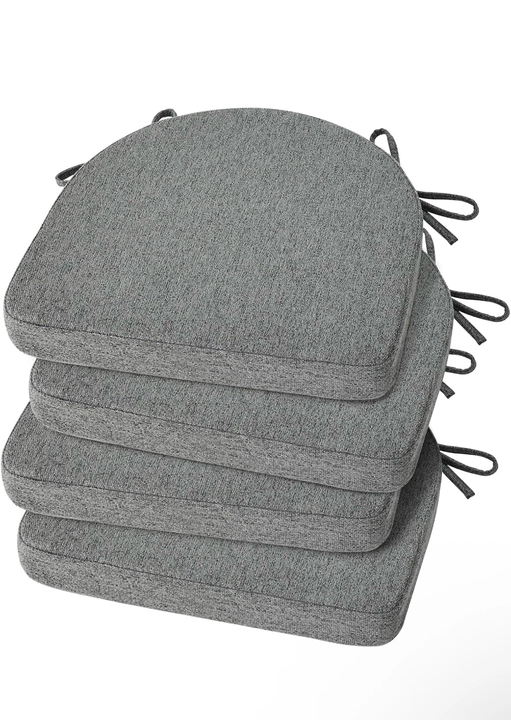 Shinnwa Chair Cushions (Set of 4) - 16.5" D x 17" W, Light Gray