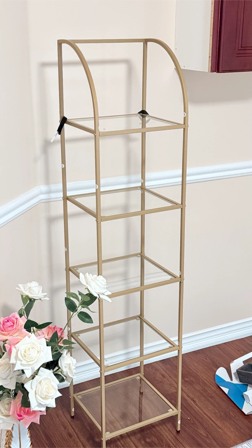 Gold 5-Tier Shelf Unit - photo 4