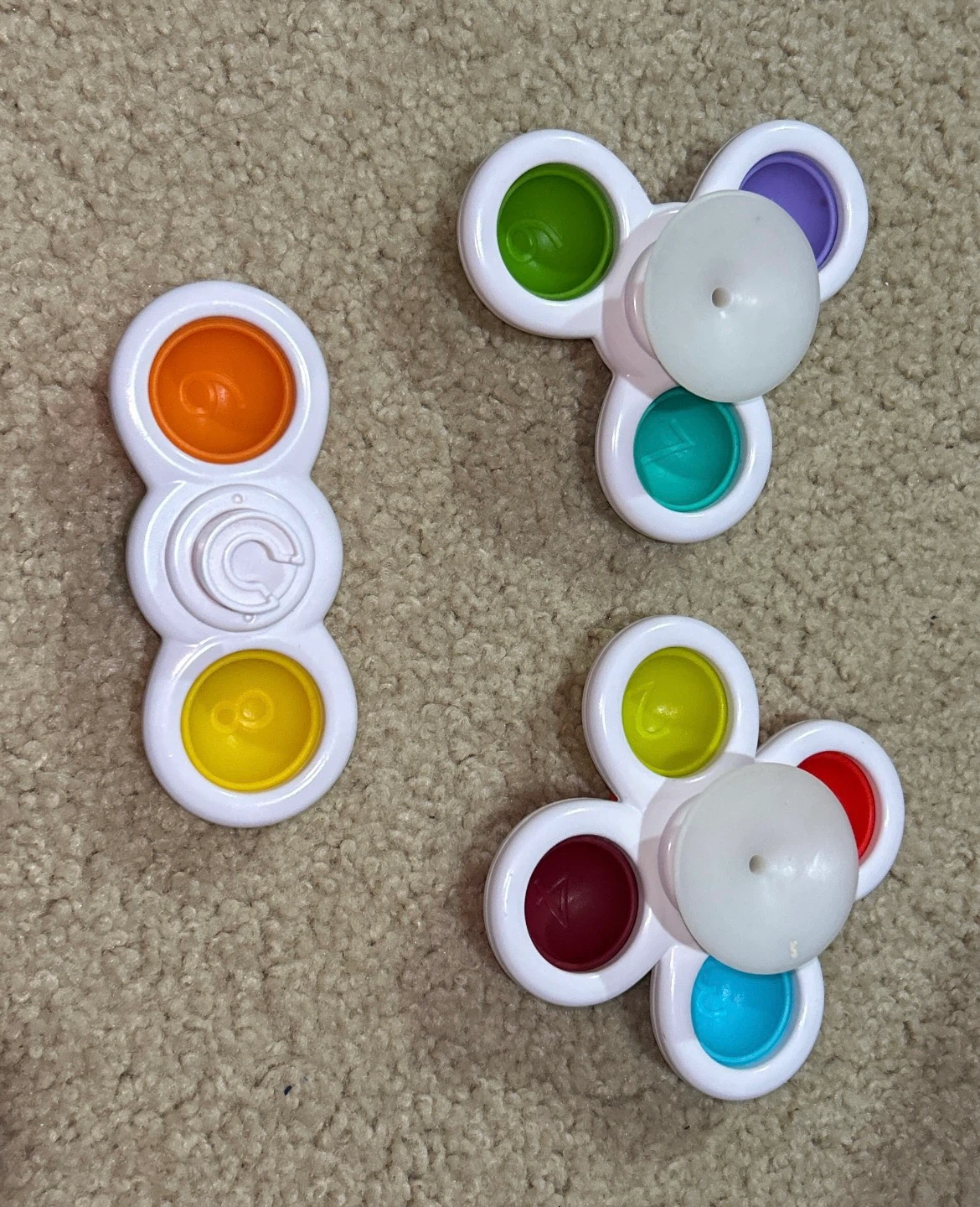 Set of 3 Fidget Spinners with Poppers - photo 2
