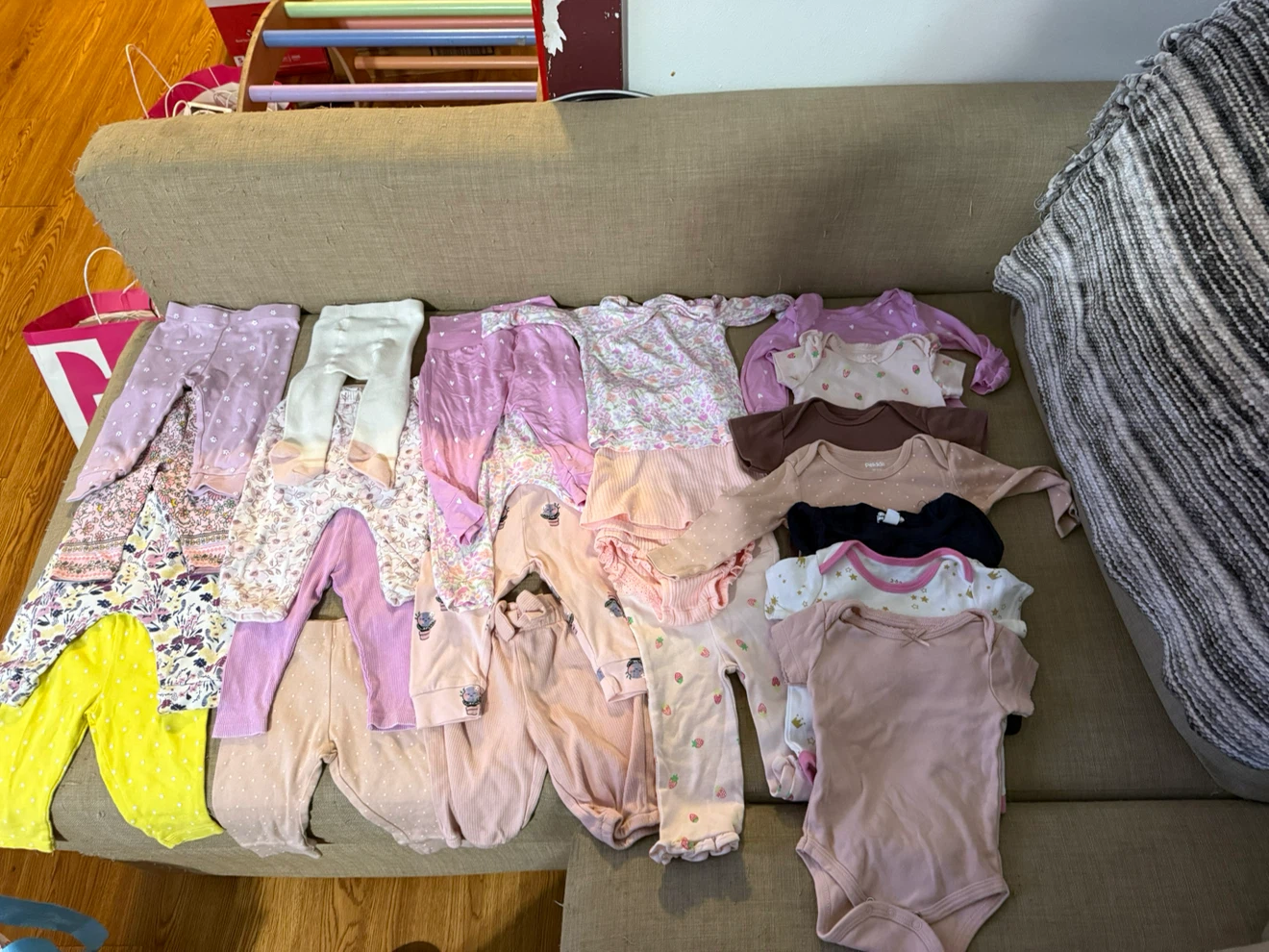 Baby Girl Onesies and Pants Lot