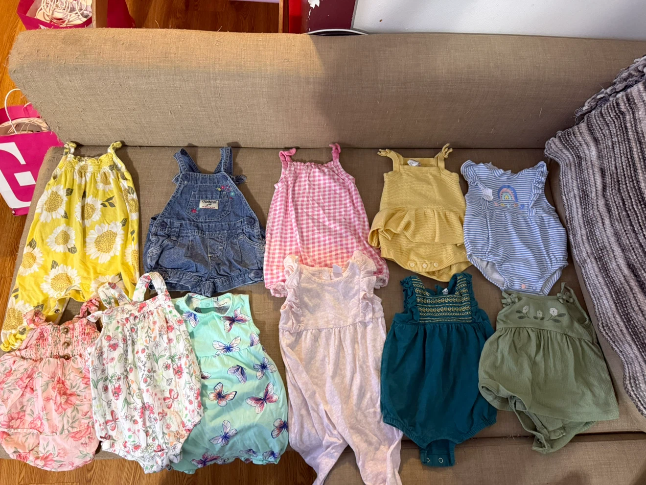 11 romper/overall 3-6months $20