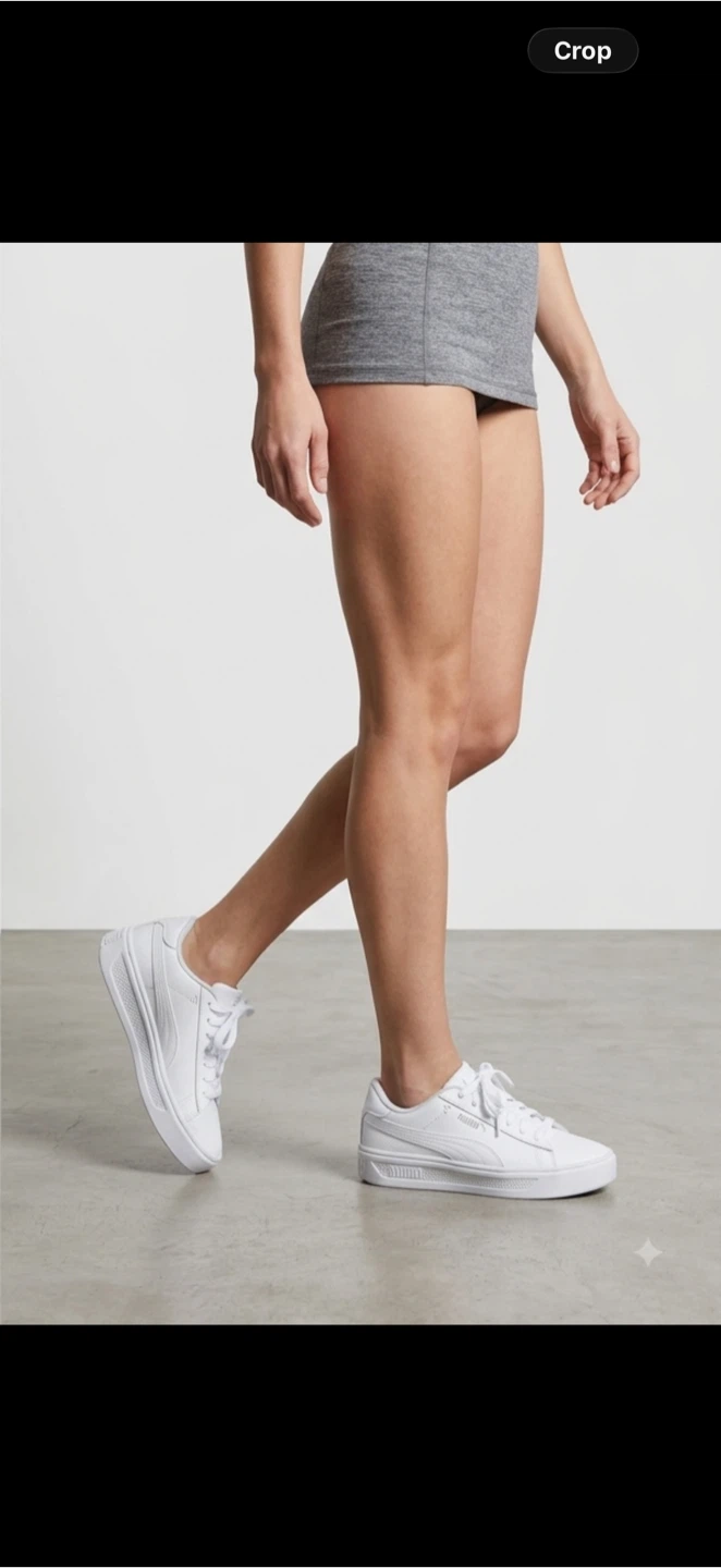 White Puma Smash Sneakers - photo 3