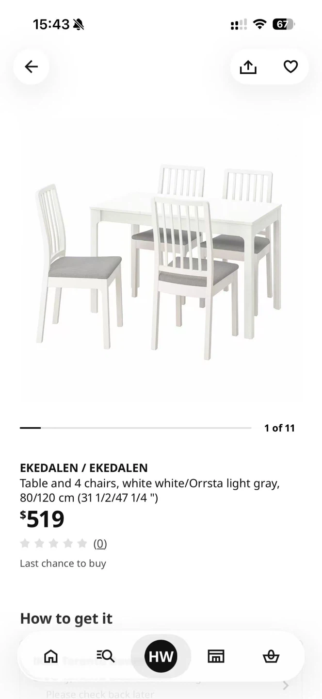 IKEA EKEDALEN Table and 4 Chairs - photo 4