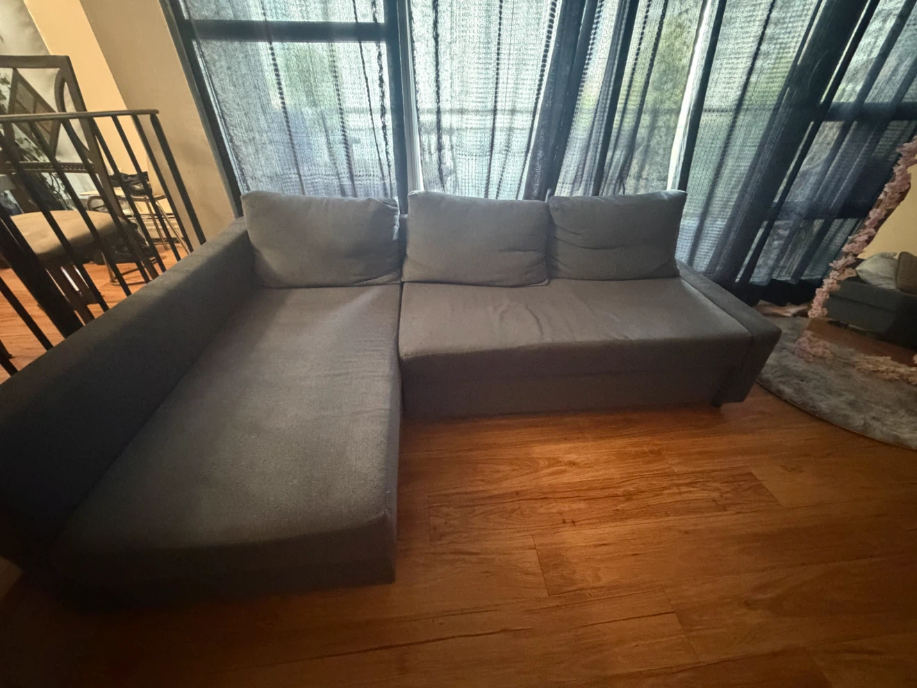 Grey Sectional Sofa/bed