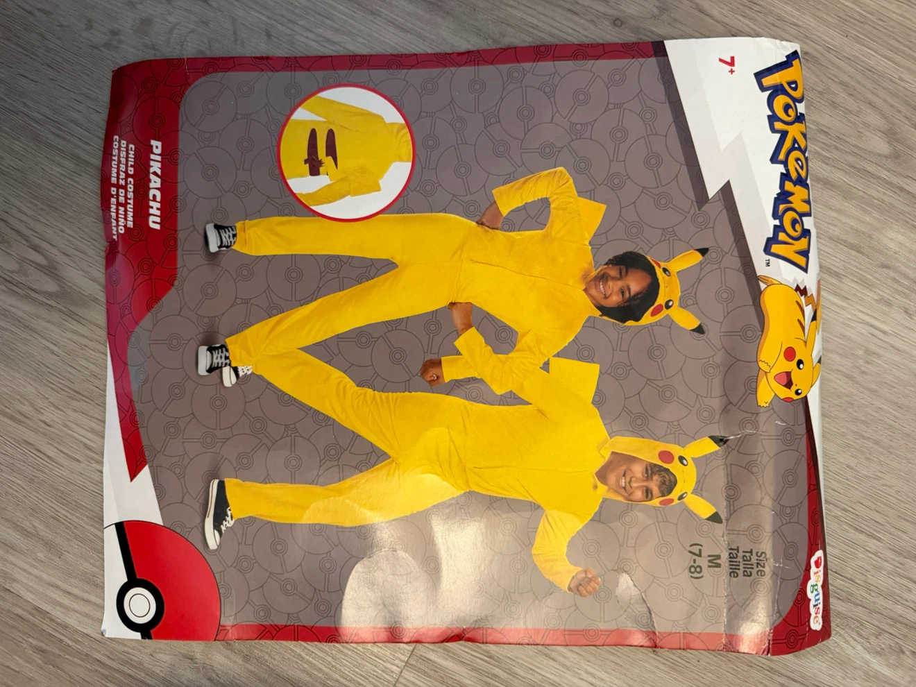Pikachu Costume M (7-8)