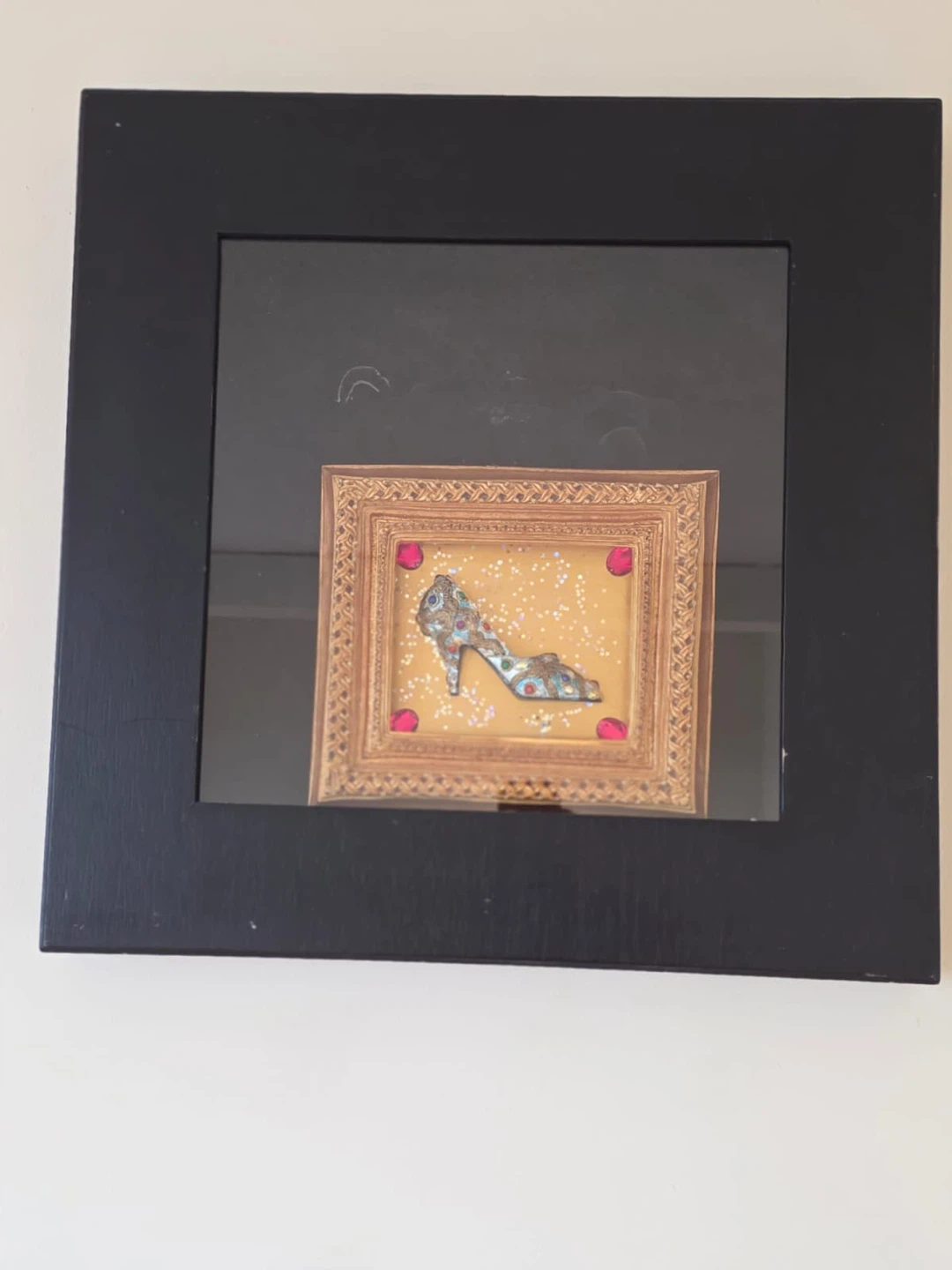 Framed Decorative Shoe Art