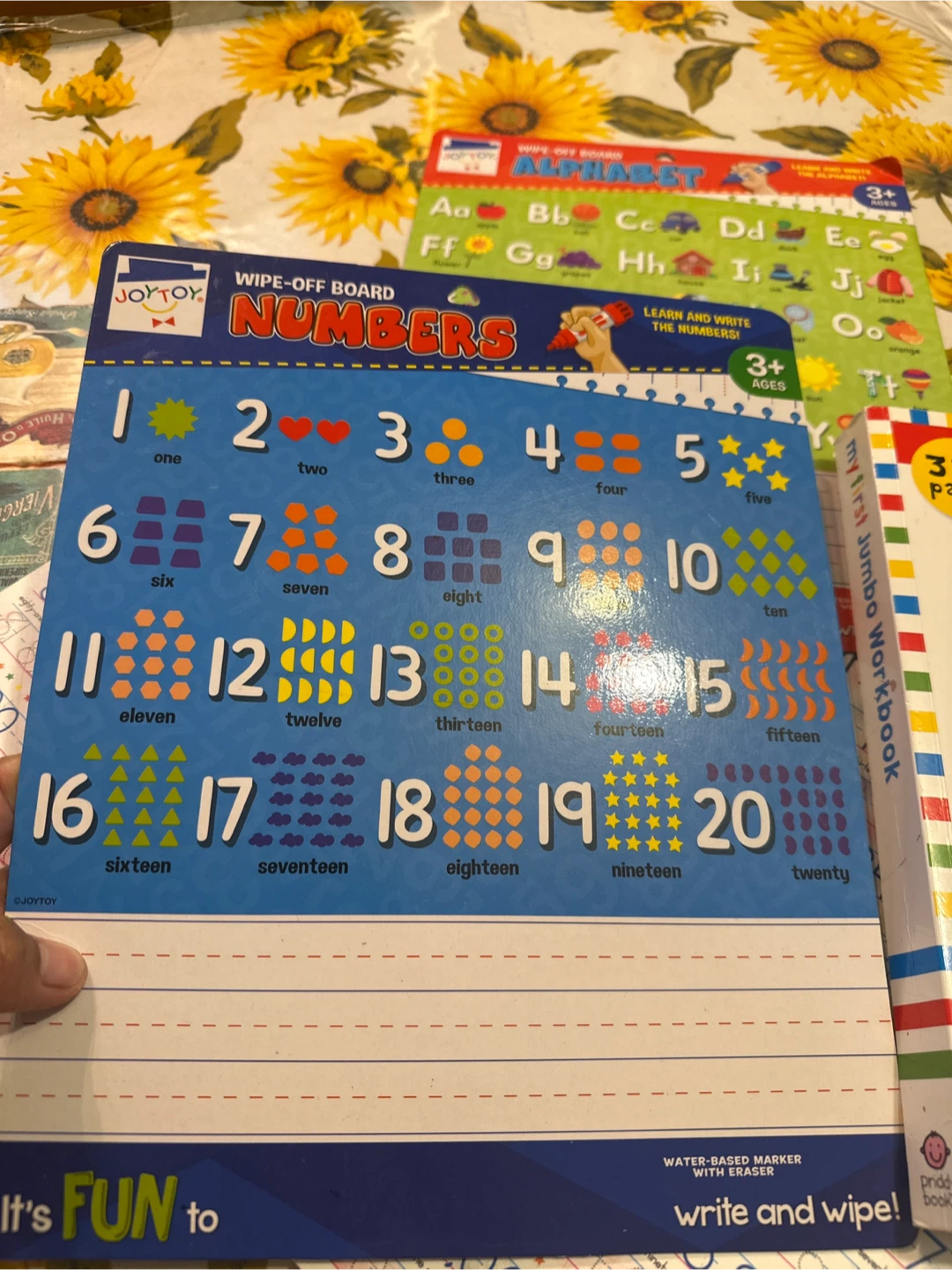 JoyToy Wipe-Off Alphabet and Numbers Boards - photo 2