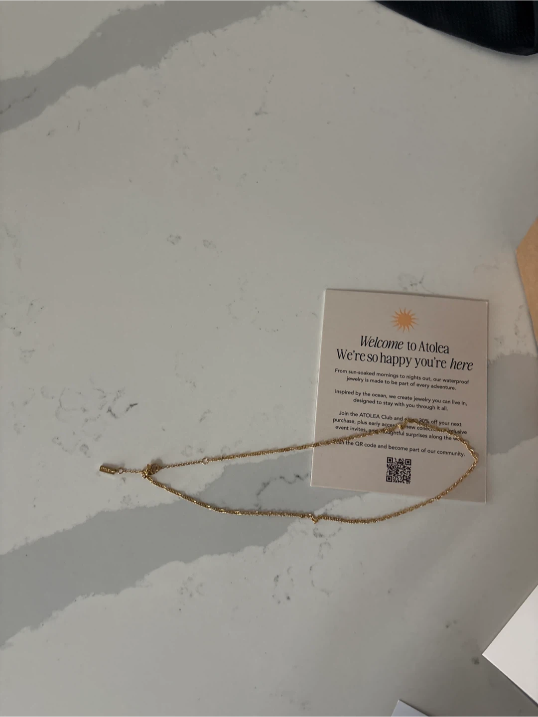 ATOLEA Calvi Rope Chain Necklace.