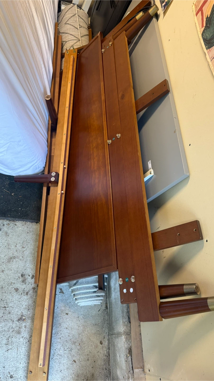 Wooden Bed Frame with Headboard - photo 3