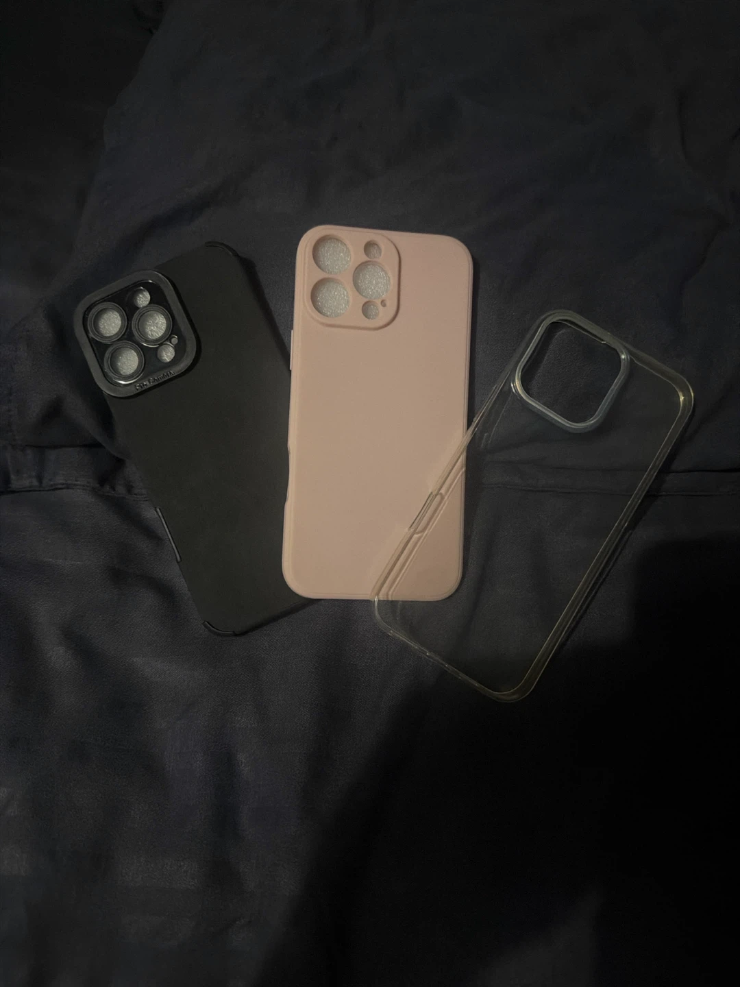 iPhone 16 Pro Max Case Bundle - Pink, Black, Clear
