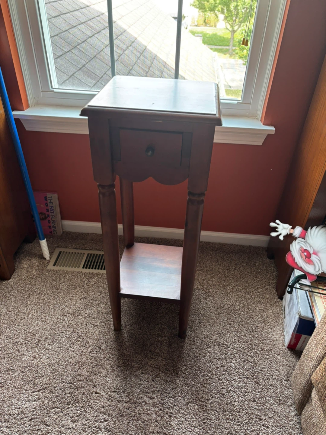 Wooden Side Table with Drawer