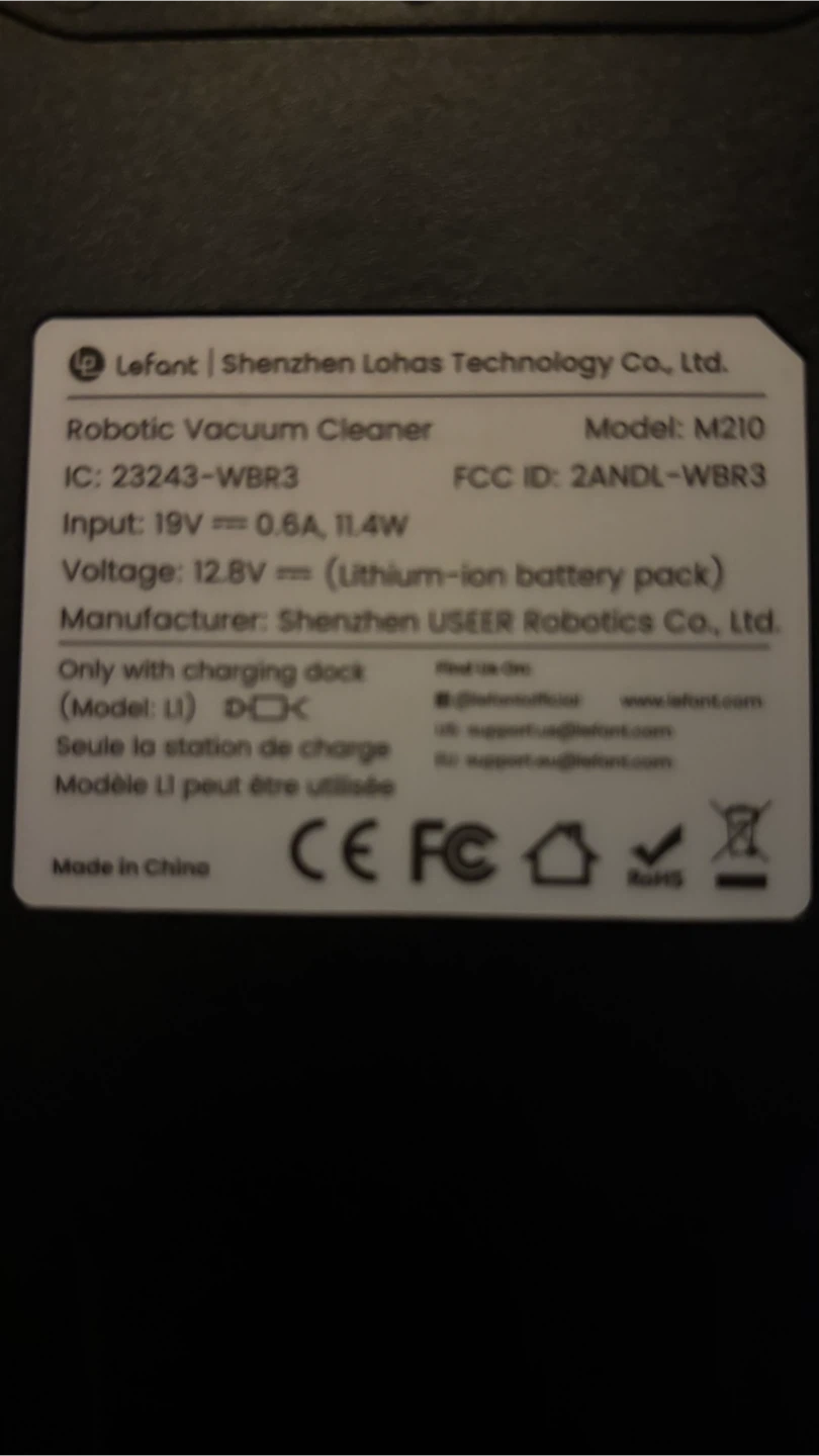 Lefant M210 Robotic Vacuum Cleaner - photo 5