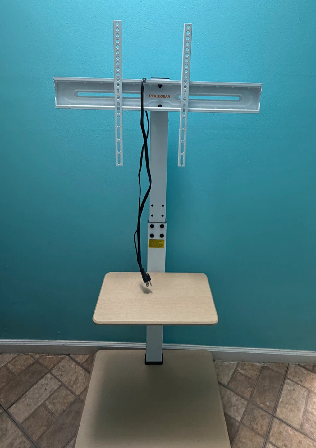 PERLEGEAR Rolling TV Stand with Shelf - photo 2