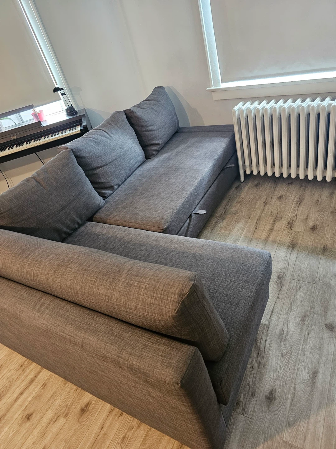 IKEA Grey Sectional Sofa Bed - photo 3