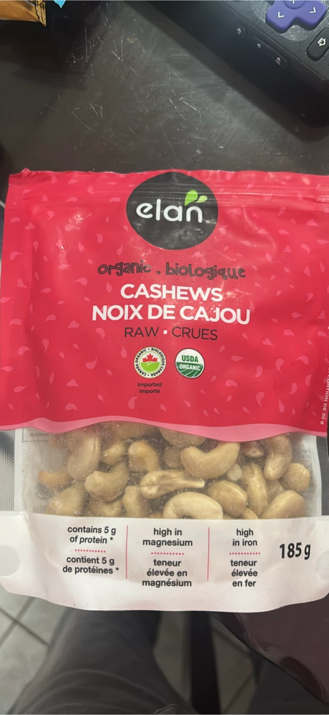 Élan Organic Raw Cashews