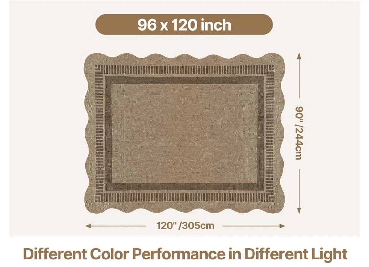 Jute Outdoor Area Rug - 96 x 120 inch - photo 2