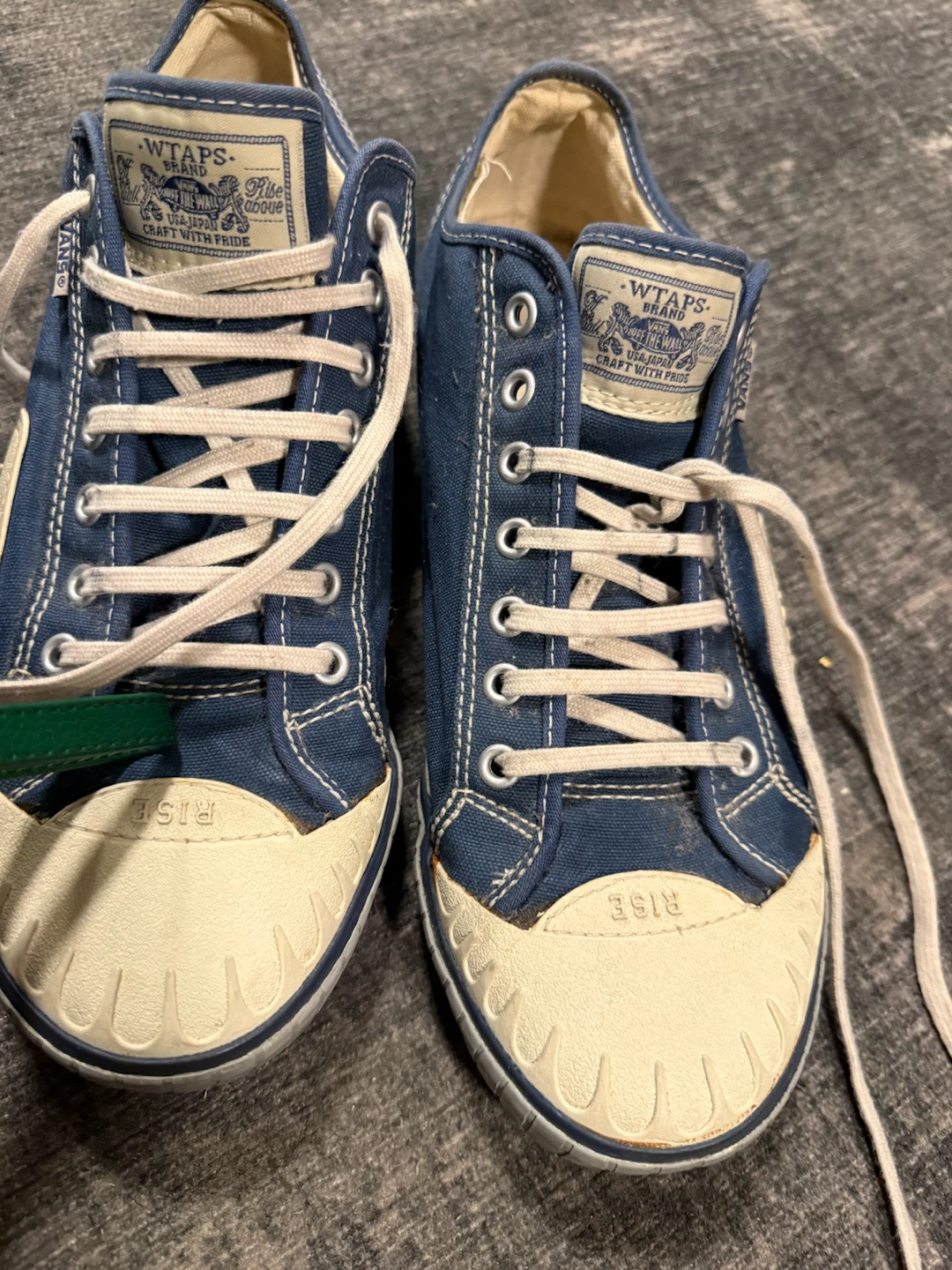 Vans WTAPS Blue Canvas High Top Sneakers