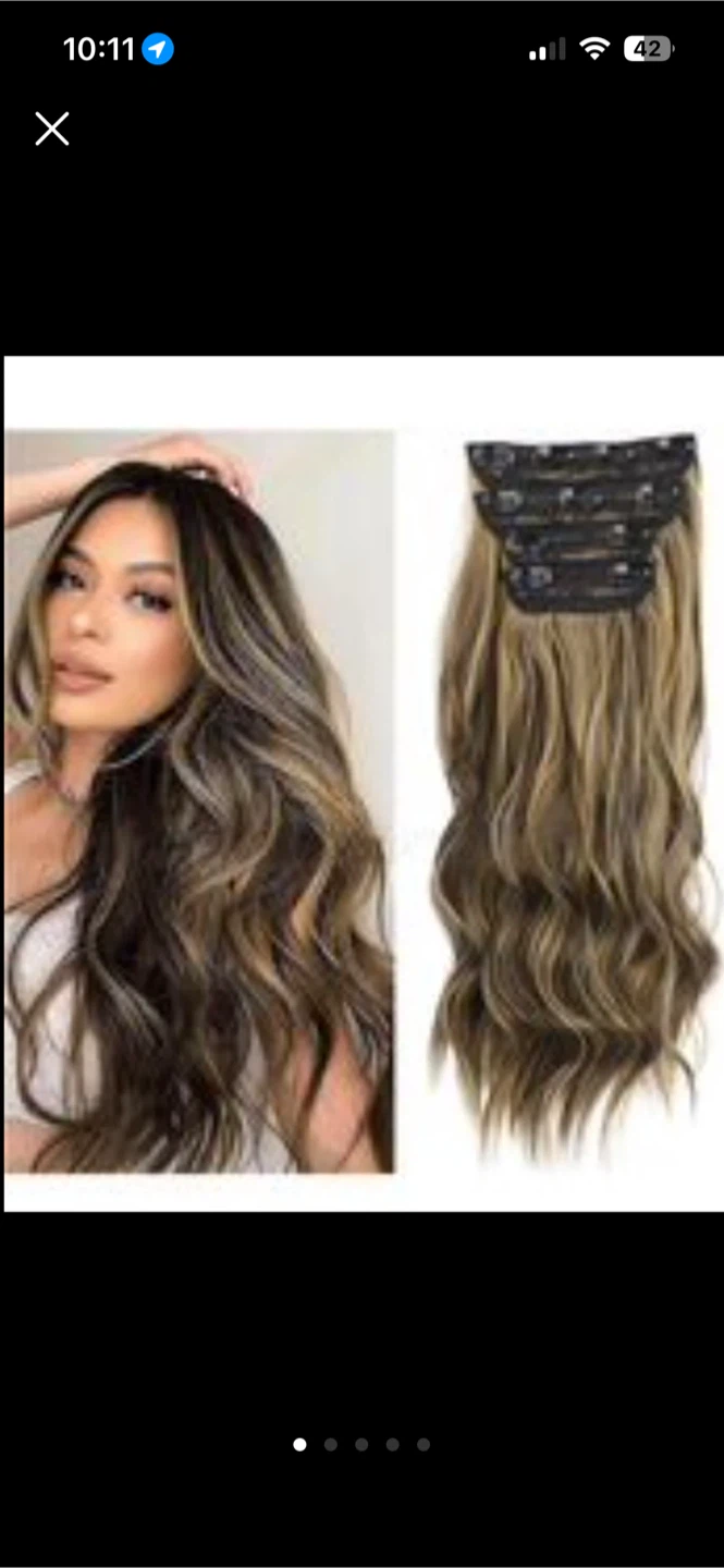 4 Pieces Hair Clips in Hair Extensions