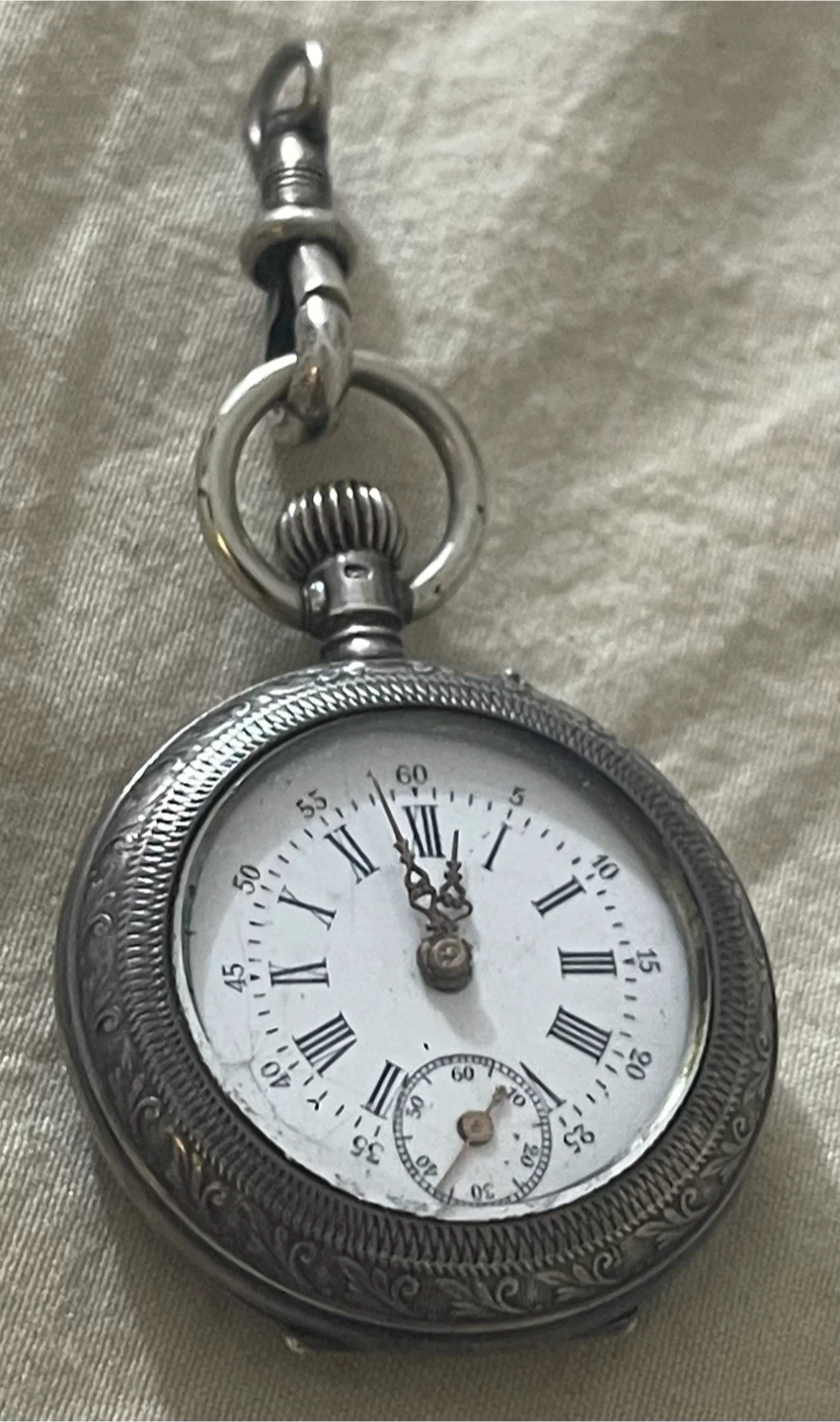 Late 19th. Century 800 Silver (80% silver) Swiss Pocket-watch - photo 2