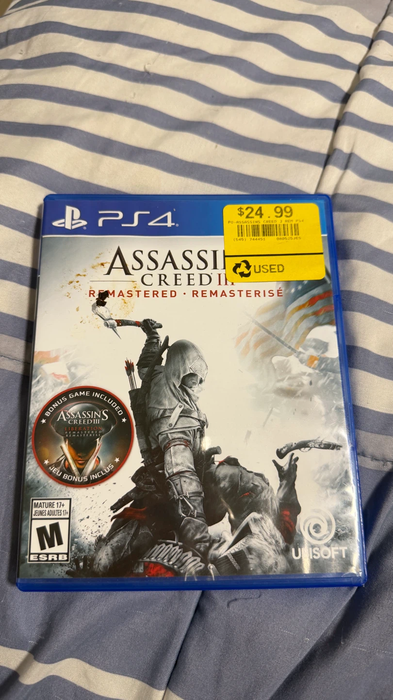 Assassin's Creed III Remastered PS4 Game