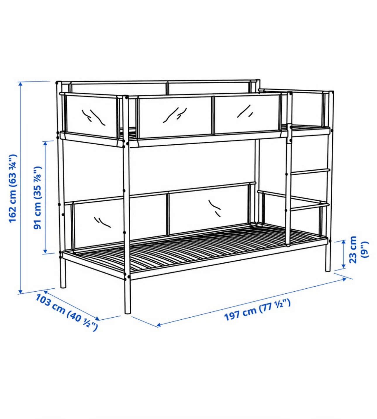 IKEA VITVAL Bunk bed frame - photo 3