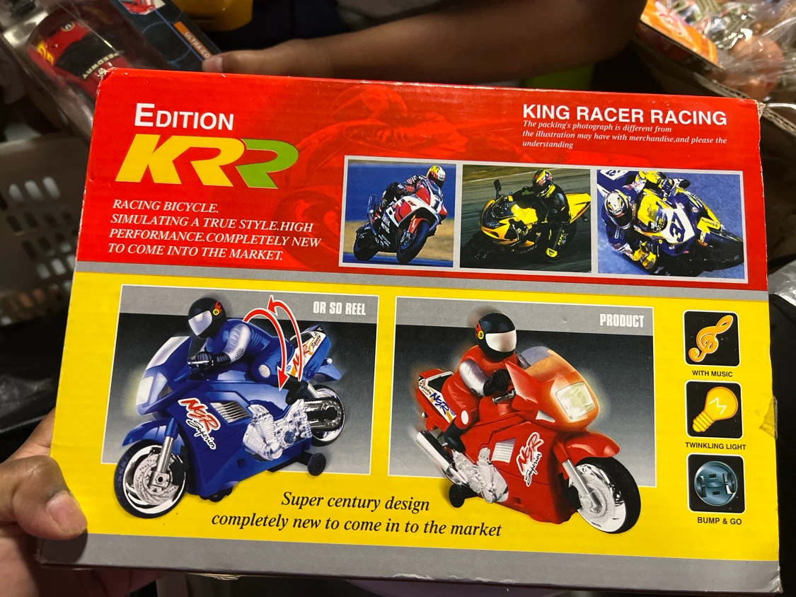 King Racer Racing NGR Powerful Motorcycle Toy - photo 2