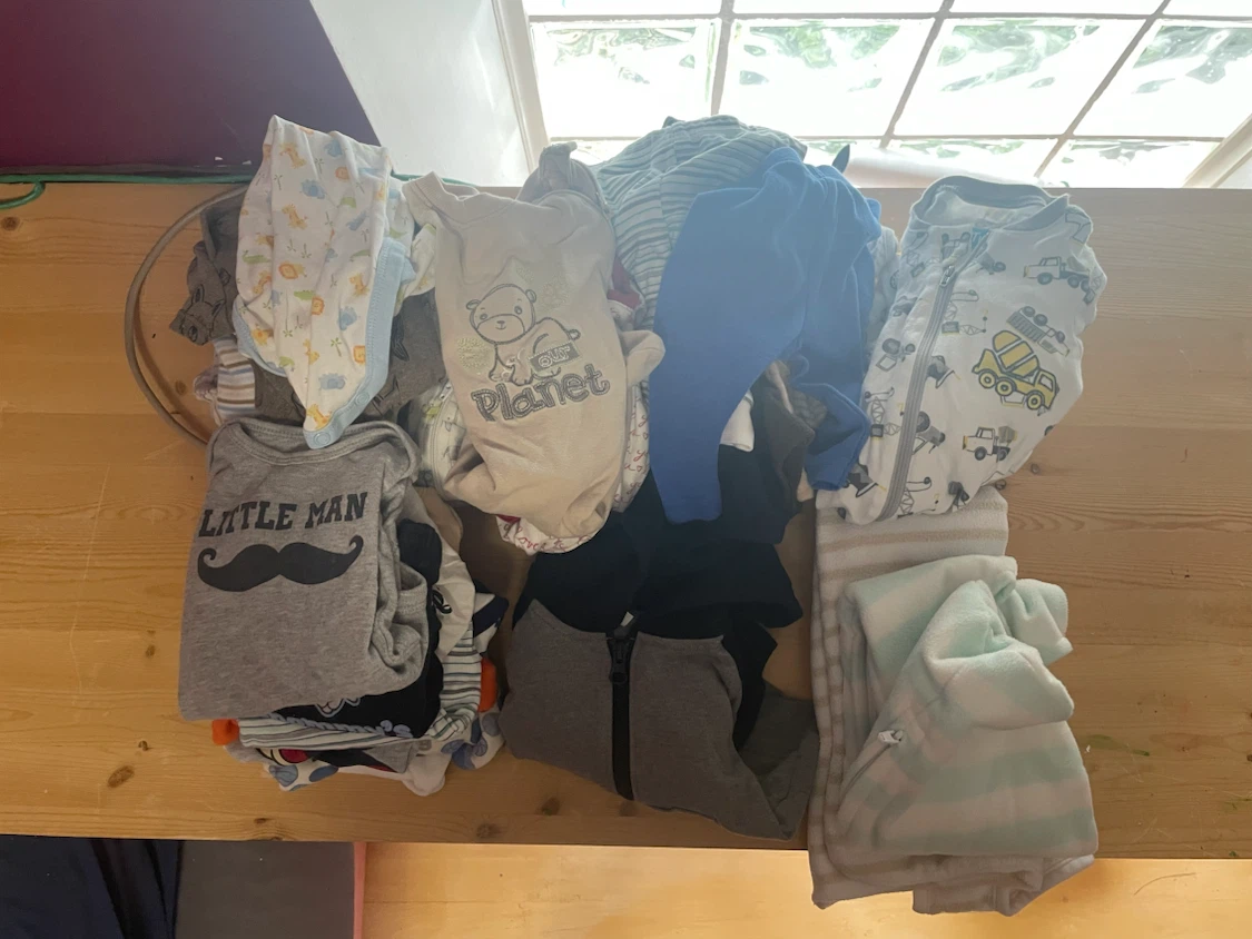 0-3M Baby Boy Clothes Bundle - Various Brands