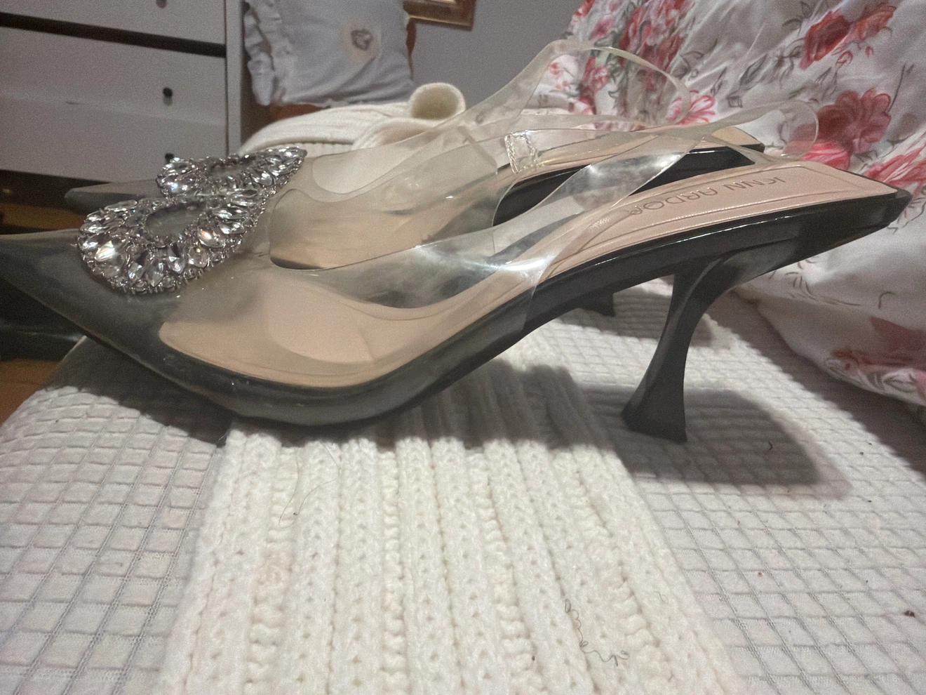 Jenn Ardor Women's Clear Pointed Toe Heels - photo 2