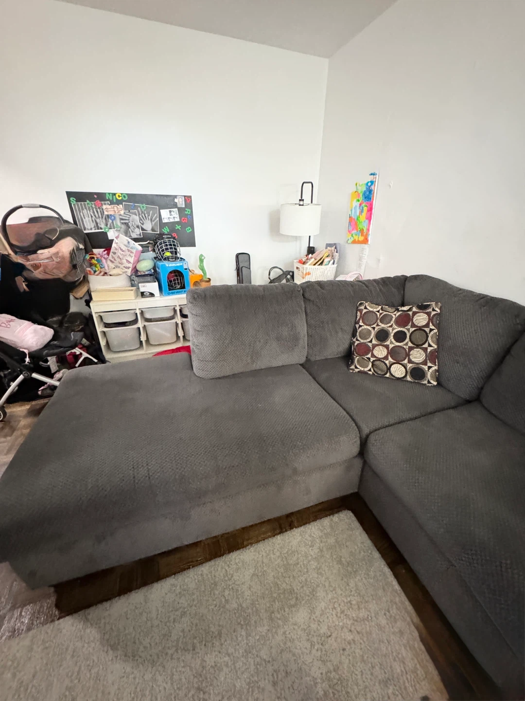 Grey Sectional Couch - photo 3