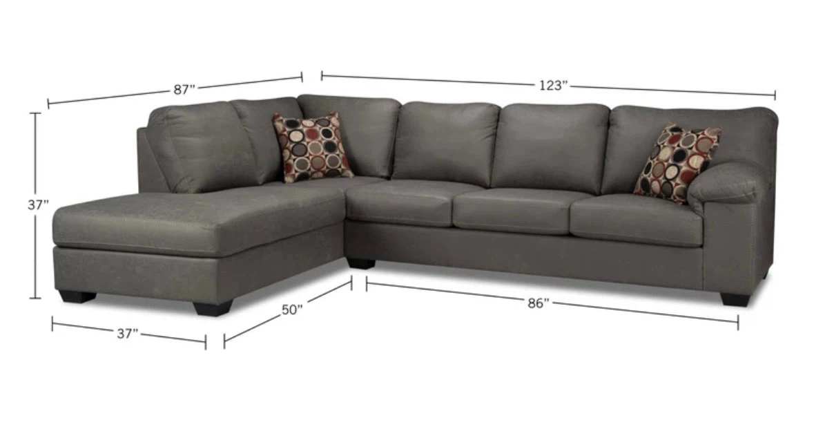 Grey Sectional Couch - photo 4