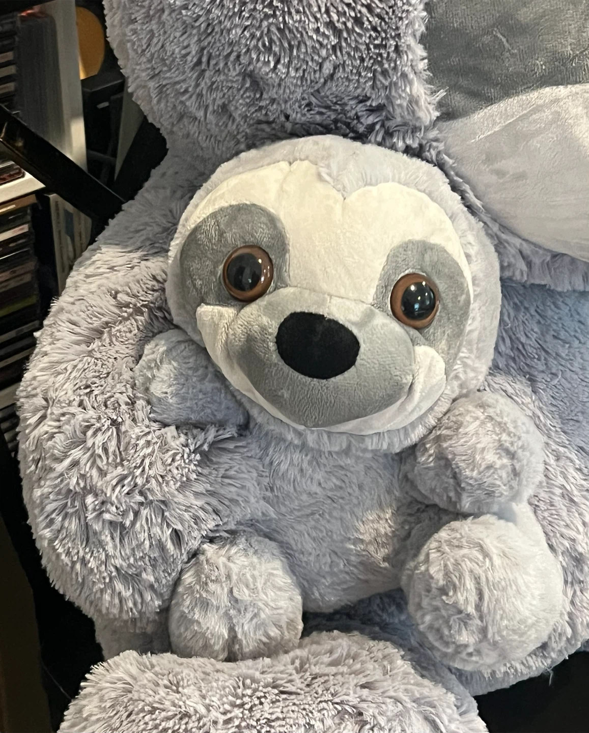 Sloth mommy and baby stuff toy, huge - photo 2