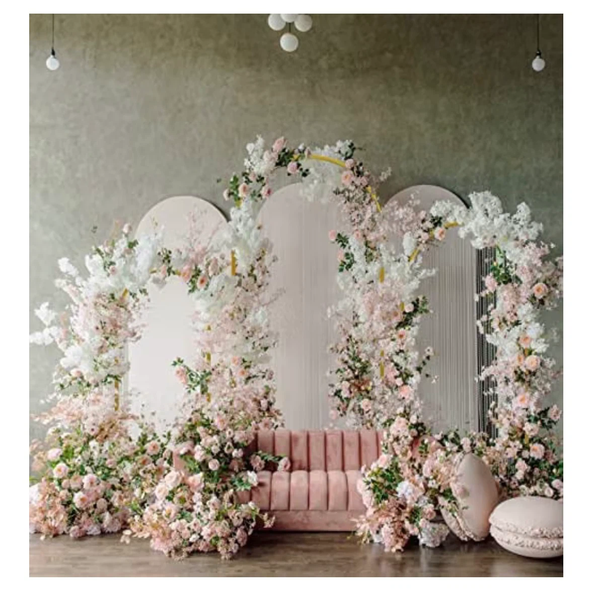 3-Piece Gold Arch Backdrop Stand Set - photo 4