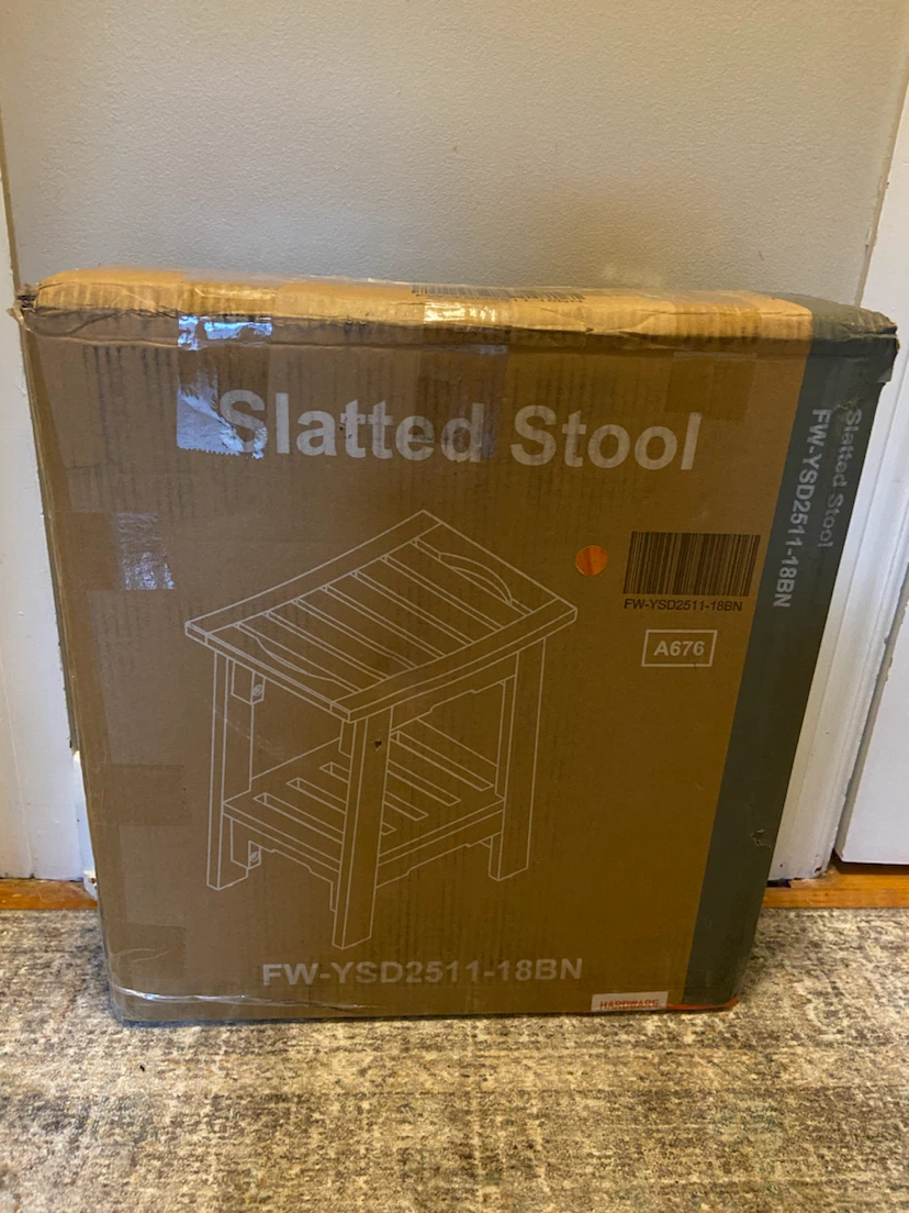 New Solid Wood 18” Shower Bench - photo 4