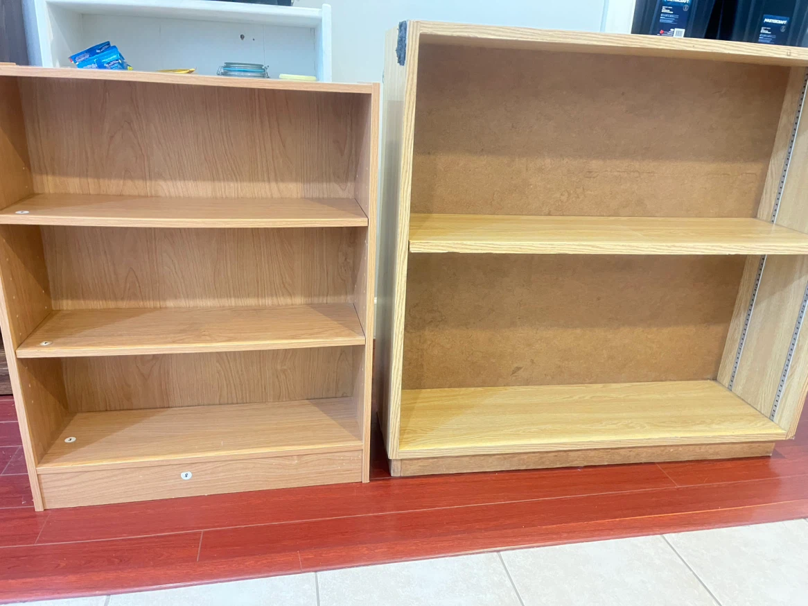 2 Wooden Bookcases