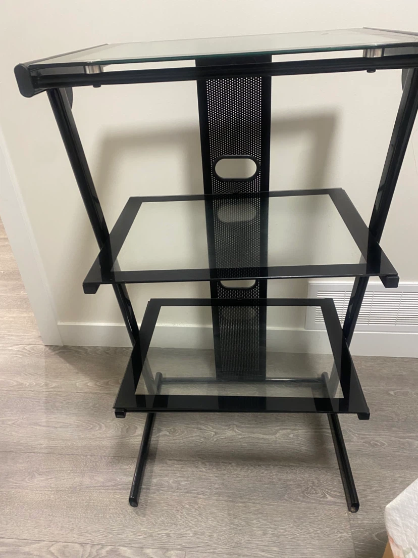 3-Tier Glass Entertainment Stand - photo 2