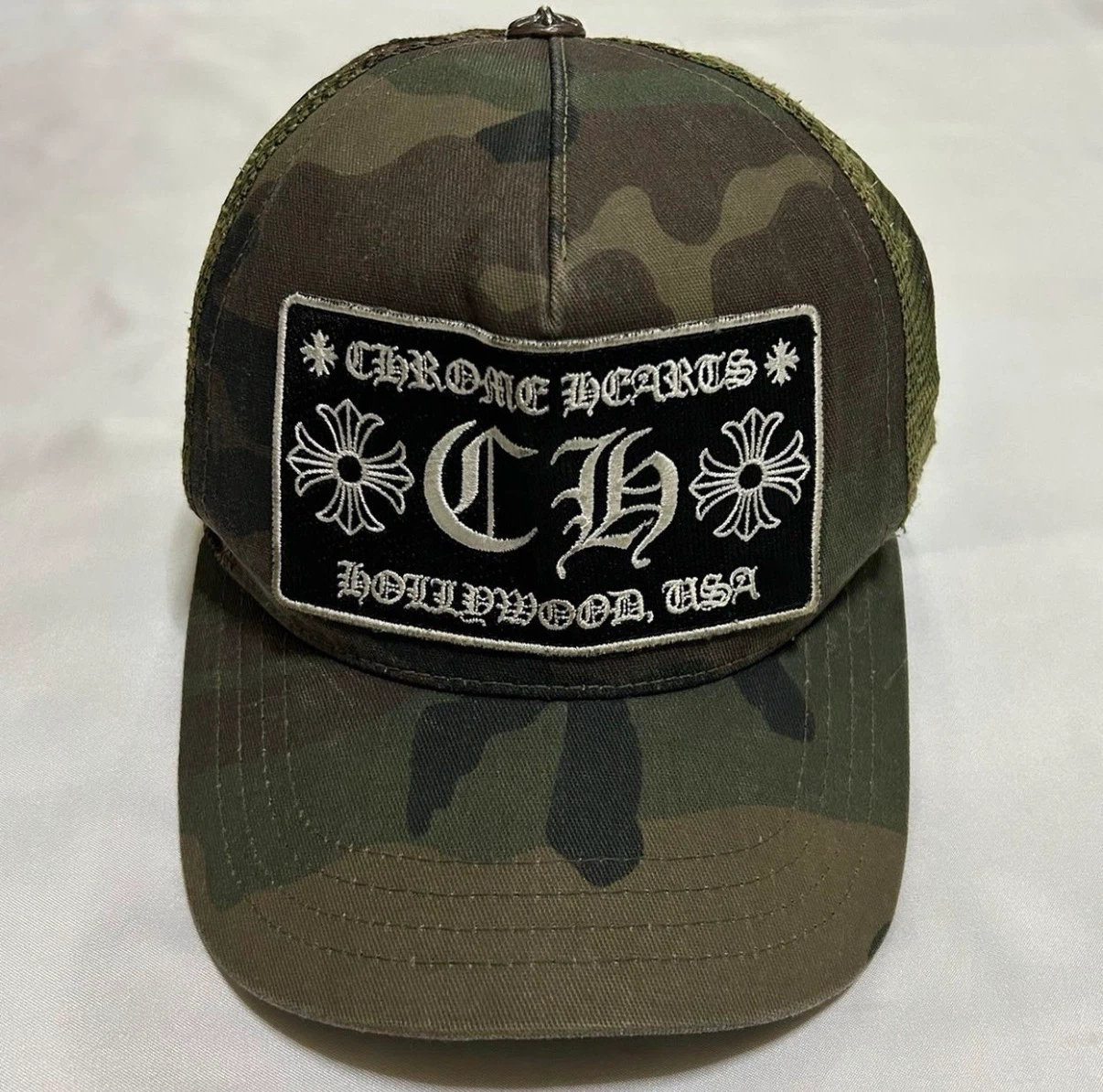 Chrome Hearts Camo Trucker Hat