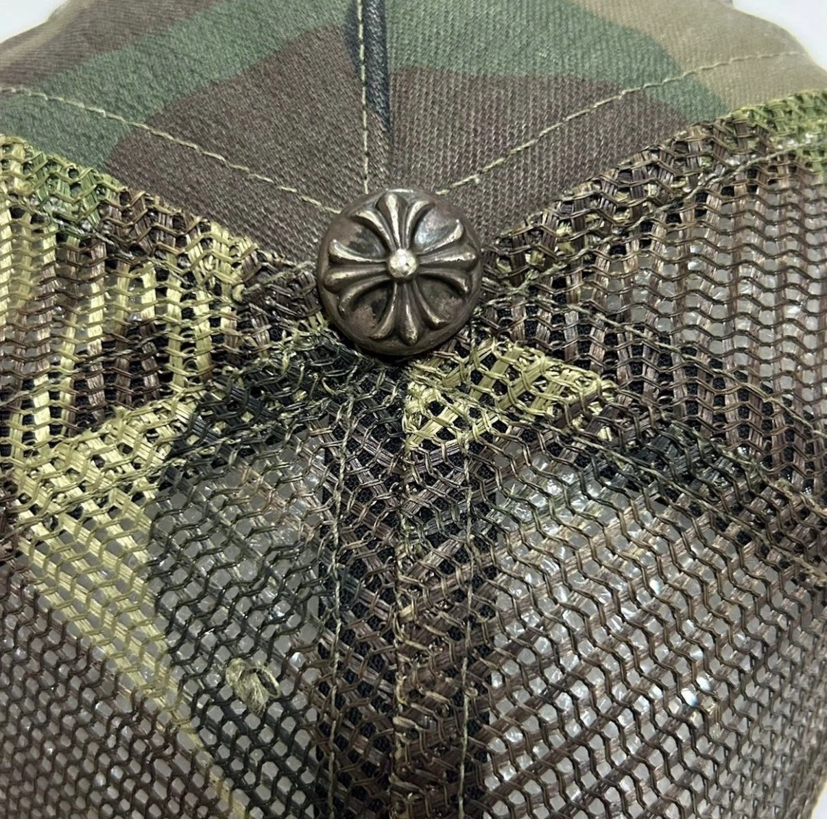 Chrome Hearts Camo Trucker Hat - photo 4