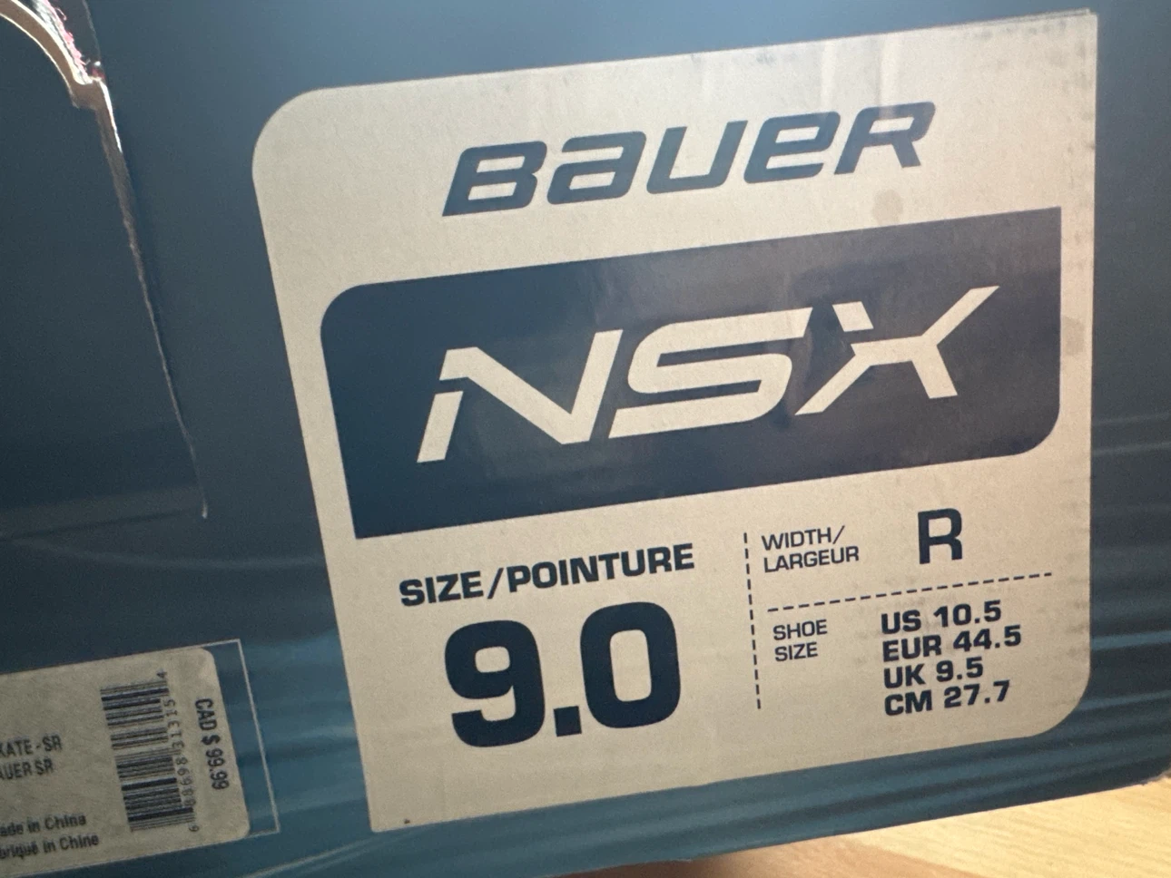 Bauer NSX Hockey Skates Size 9.0 - photo 2