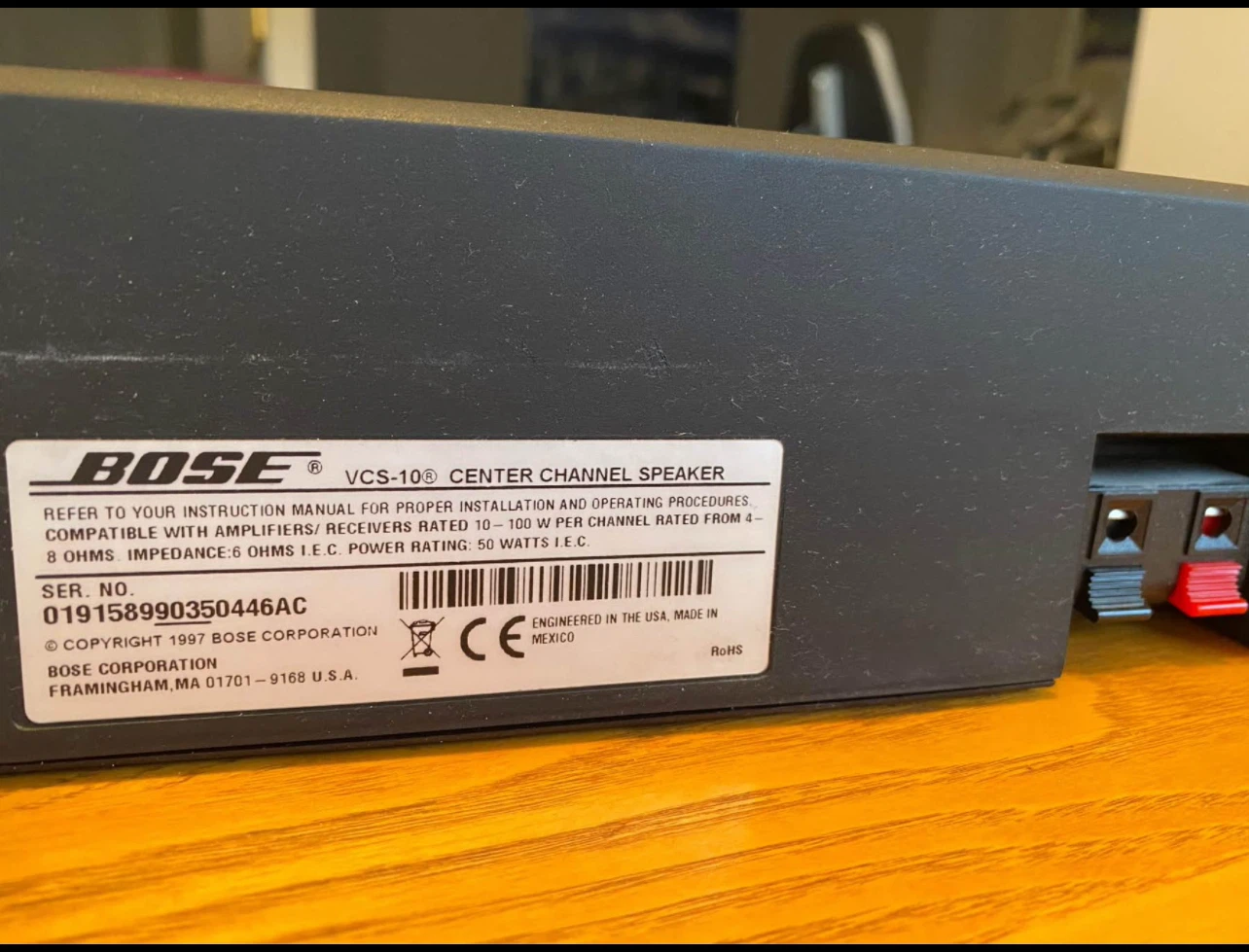 BOSE Center Channel Speaker, Like New - photo 2