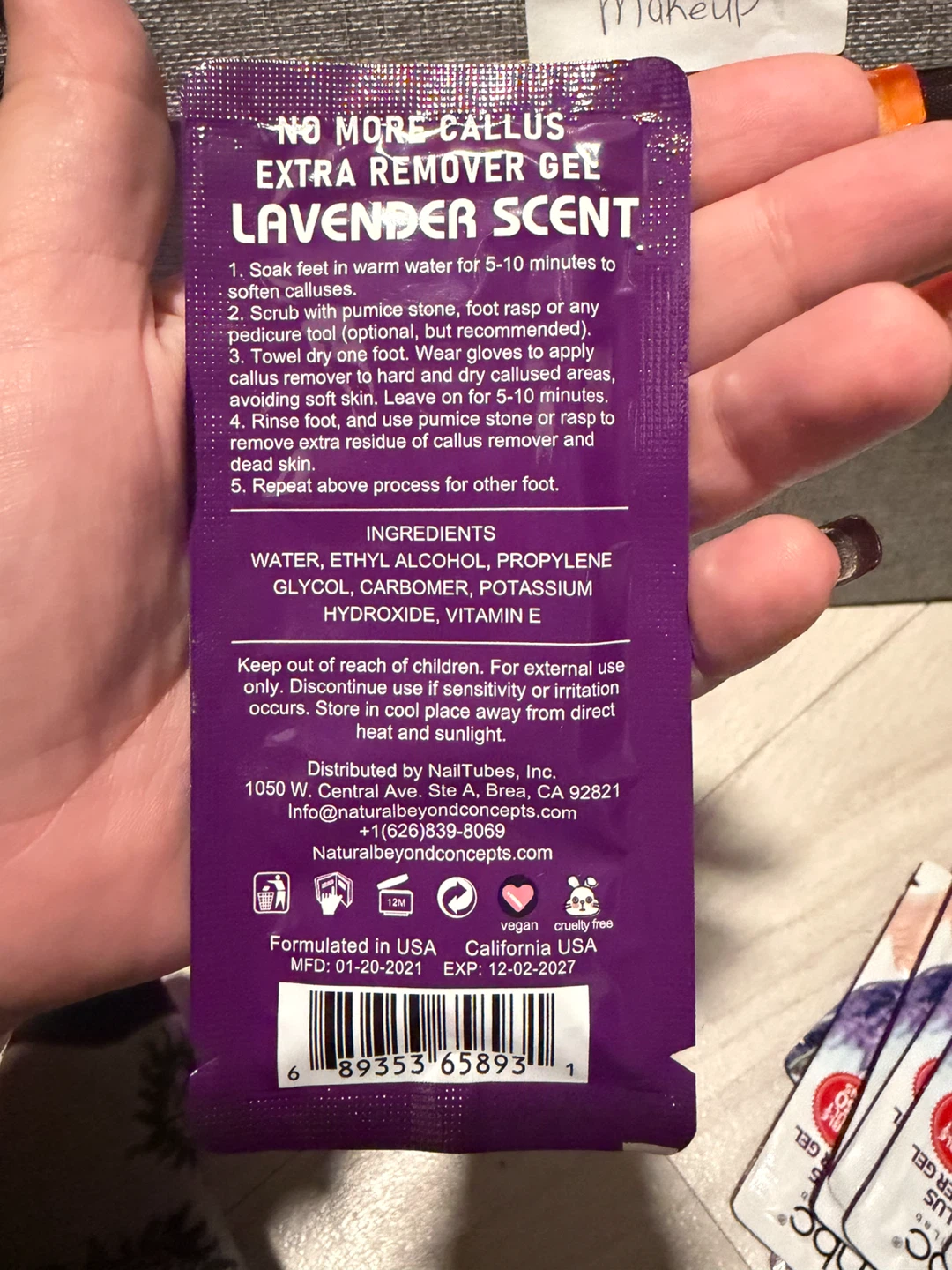 NBC Beautilab No More Callus Extra Remover Gel - photo 3