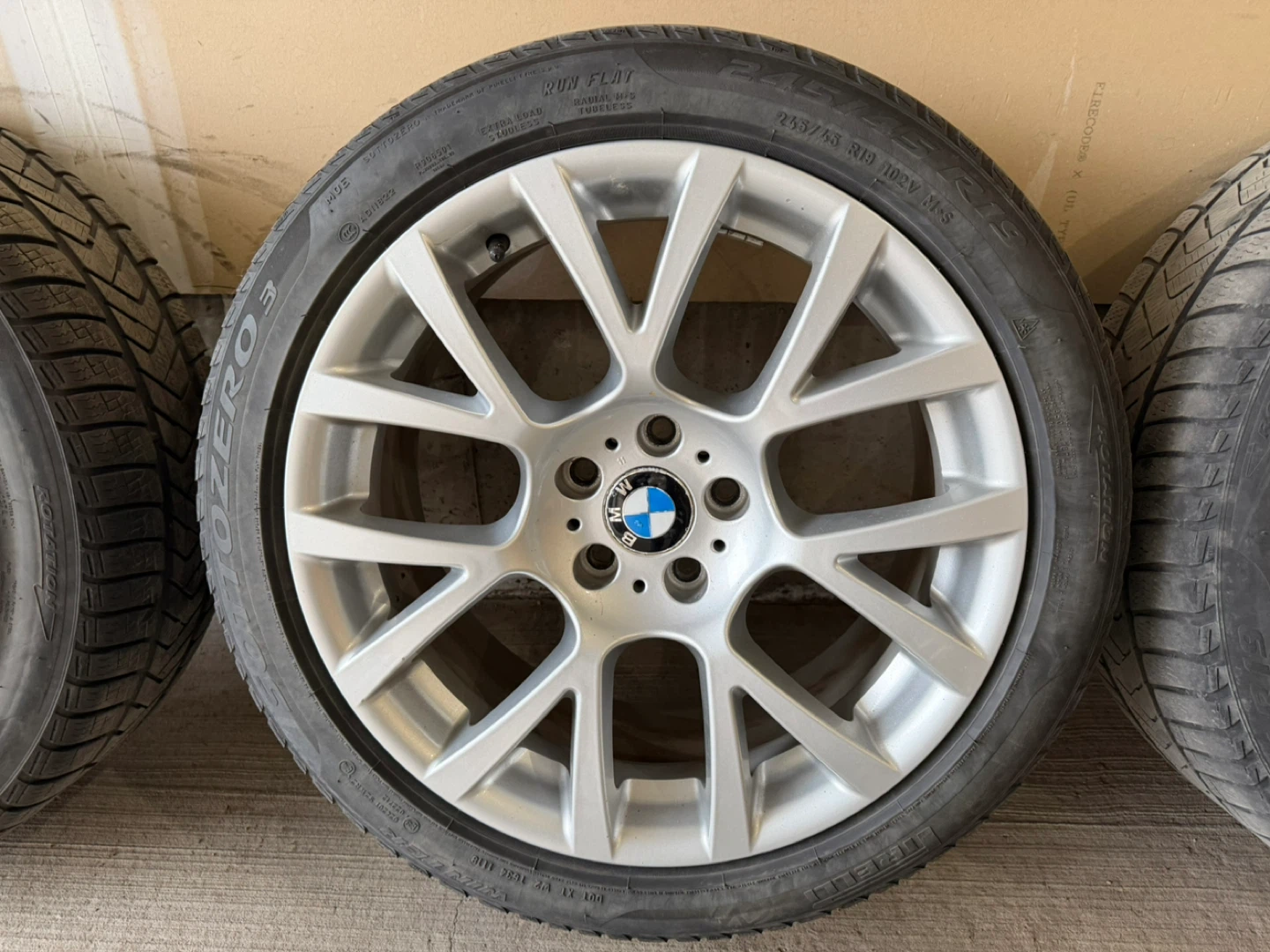 OEM BMW X3 19” Wheels + Pirelli Sottozero 3 Winter Tires – 5x120 - photo 3